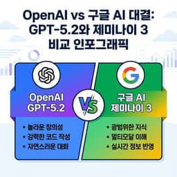 OpenAI GPT-5.2 출시로 본 2025년 AI 전쟁: 구글·디즈니 대응 총정리