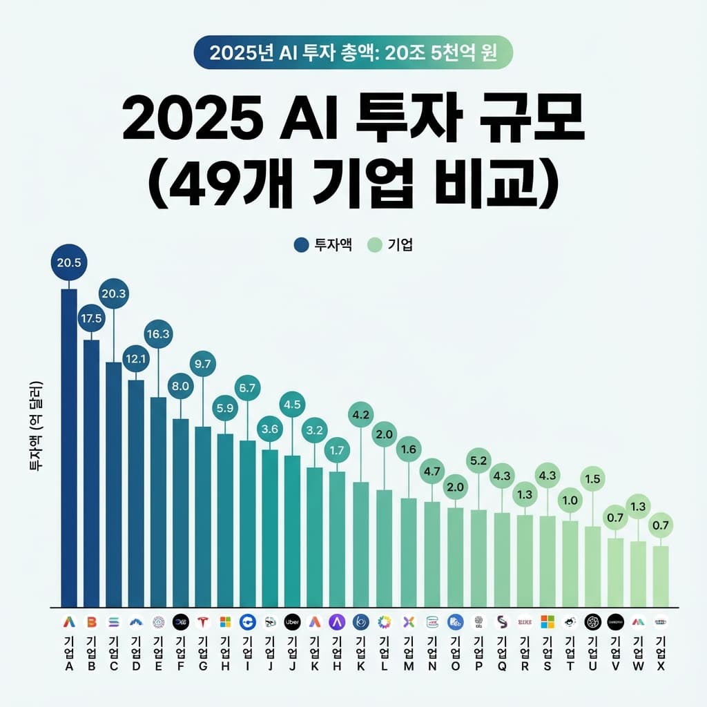 2025년 AI 스타트업 투자 동향: 49개 기업이 1억 달러 유치한 이유