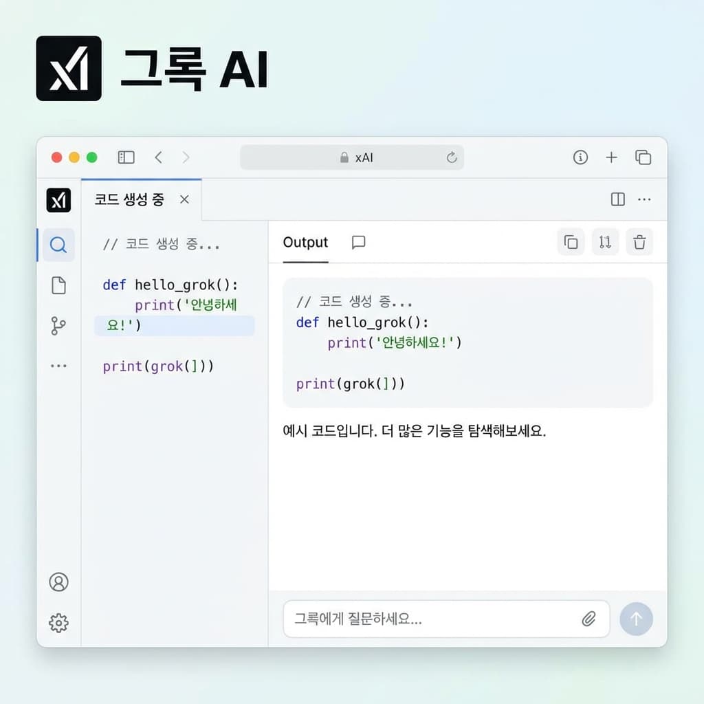 그록 AI 코딩 활용법 완벽 가이드 - xAI의 개발자 도구로 생산성 3배 높이기