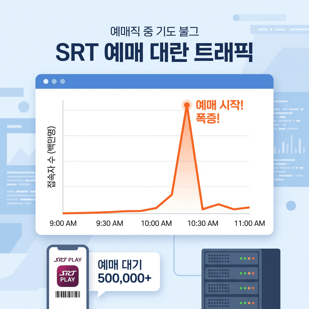 SRT 예매 대란이 알려주는 트래픽 처리의 비밀 - 초당 100만 요청을 견디는 시스템 설계